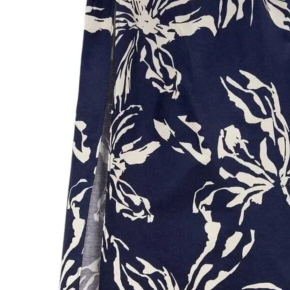 NWOT ZARA MIDI SKIRT IN PRINTED FABRIC BLUE/WHITE SIZE M | 4886/091/044 - Picture 7 of 8